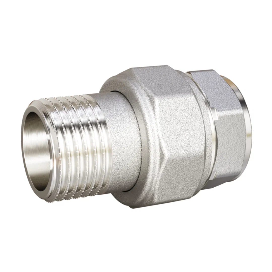 Сгон разъемный (американка) LD Pride DN32 (1 1/4") ВР/НР латунь никель с биркой