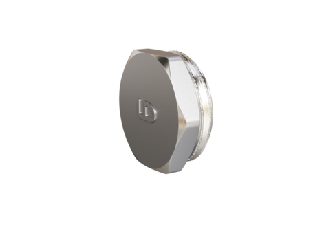 Пробка LD Pride DN15 (1/2") НР латунь никель