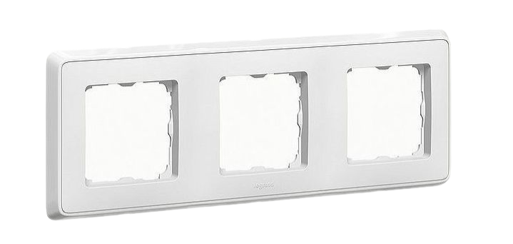Рамка Legrand CARIVA 3 поста белая