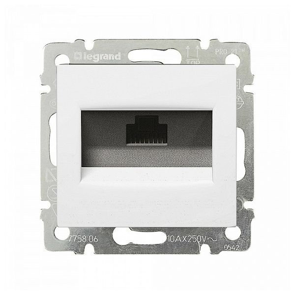Розетка компьютерная Legrand DIY Valena RJ45 5кат.крепление винтовое белый купить с доставкой по РФ