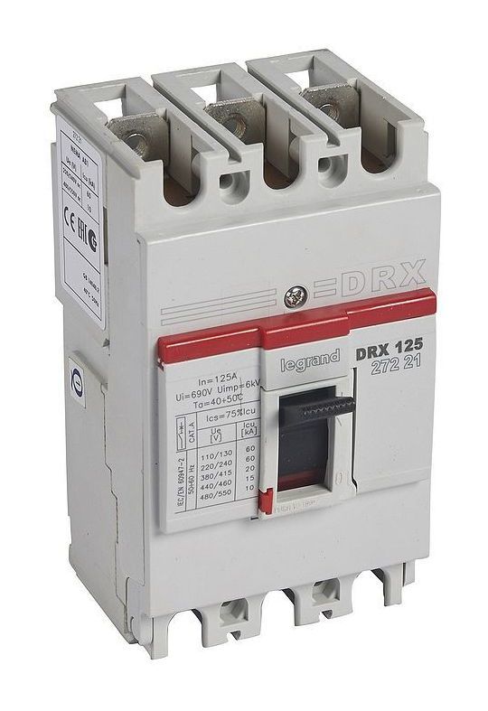 Выключатель автоматический Legrand DRX125 термомагнитный 125A 3П 20kA
