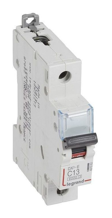 Выключатель автоматический однополюсный Legrand 13А C DX3-E 6kA/6kА