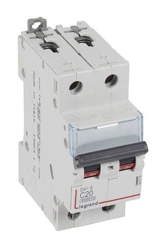 Выключатель автоматический модульный Legrand DX3-E 2п C 20А 6кА 6000 2модуля 230/400В купить с доставкой по РФ