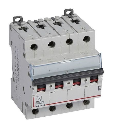 Выключатель автоматический четырехполюсный Legrand DX3-E 25А C 6kA/6kА
