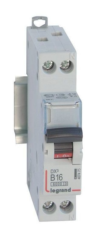 Выключатель автоматический двухполюсный Legrand 1п+N 16А В DX3 6kА/10кА