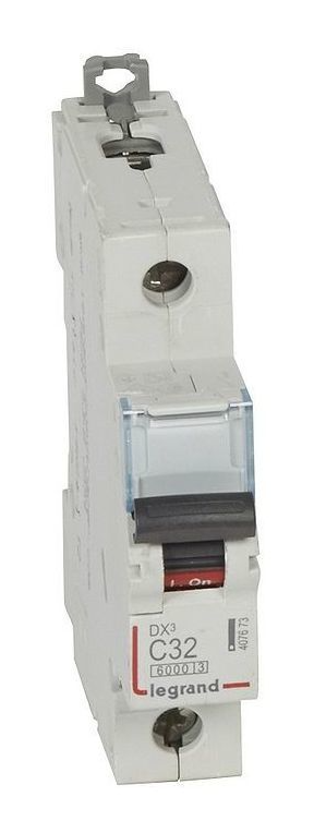 Выключатель автоматический однополюсный Legrand 32А C DX3 6кА/10кА