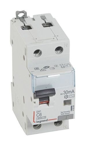 Дифавтомат Legrand DX3 2P 6А C 10кА 30мА