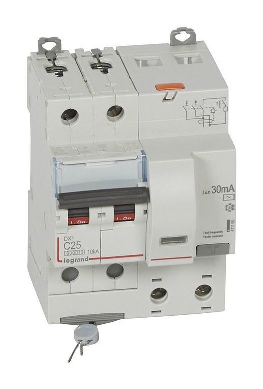 Дифавтомат Legrand DX 2п 25а 30 ма 6ка купить с доставкой по РФ