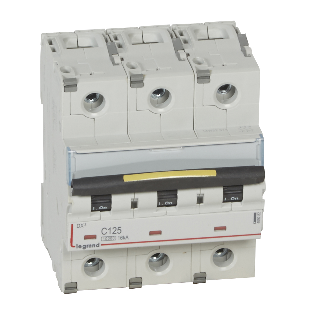 Выключатель автоматический трехполюсный Legrand 125А C DX3 10кА/16кА