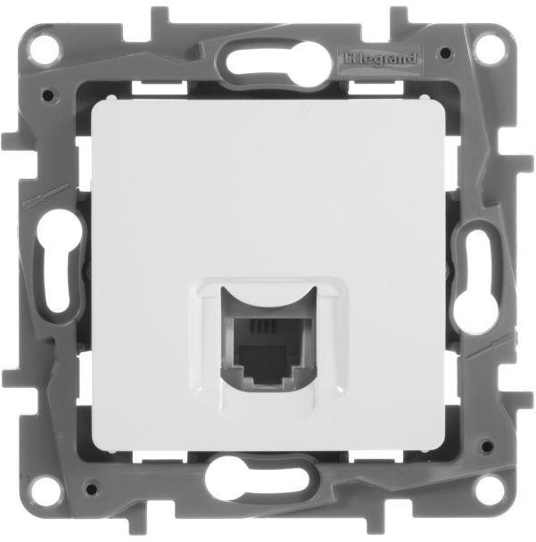 Розетка телефонная Legrand Etika RJ11, белый