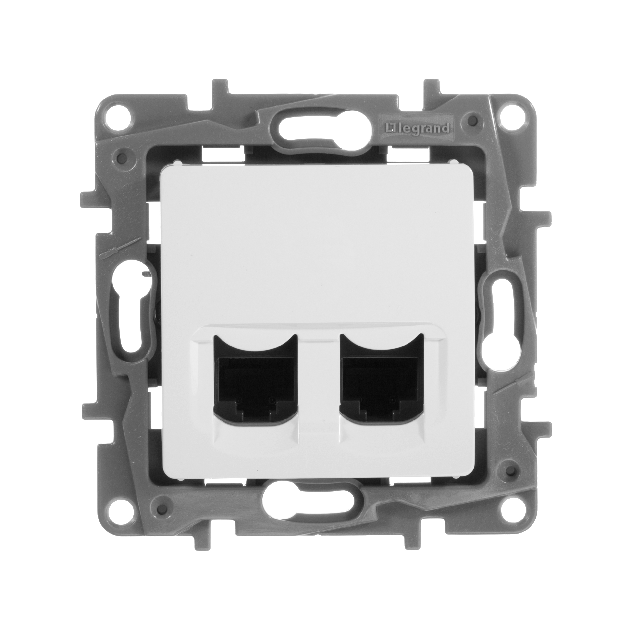 Двойная розетка Legrand ETIKA RJ 45 категория 5е UTP белый