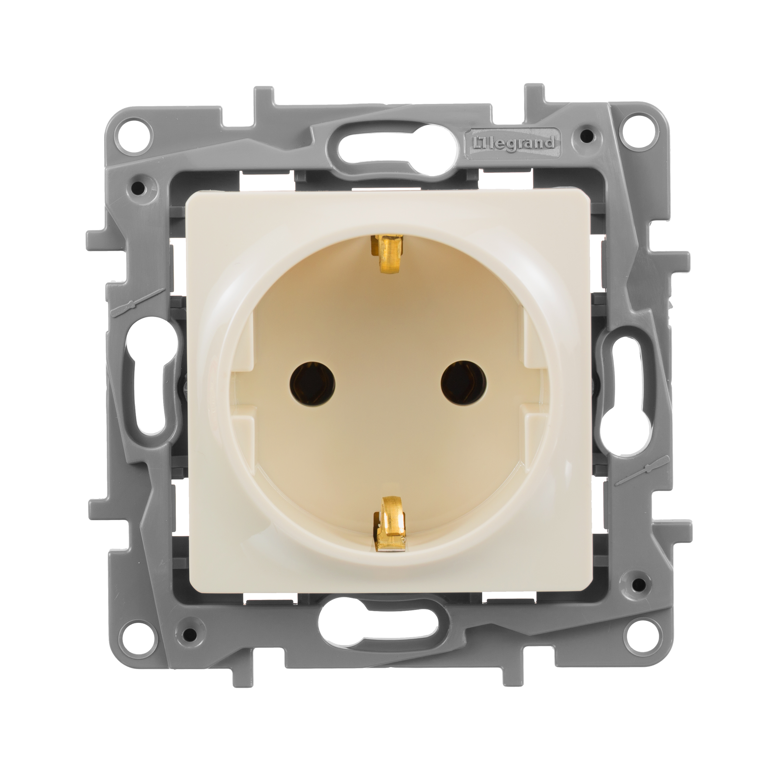 Розетка Legrand ETIKA 2К+З немецкий стандарт винтовые зажимы 16 А 250 В слоновая кость купить с доставкой по РФ