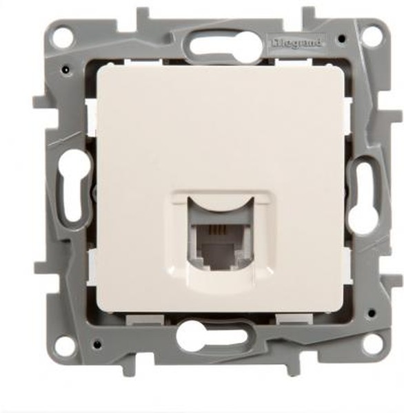 Розетка телефонная Legrand Etika RJ11, слоновая кость