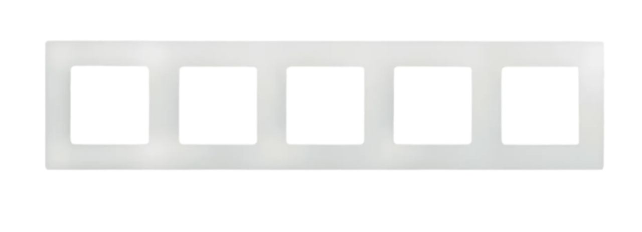 Рамка Legrand ETIKA 5 постов белая