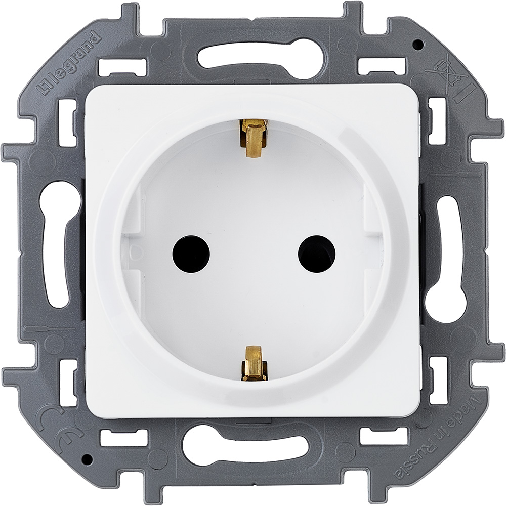 Розетка Legrand INSPIRIA 2К+З немецкий стандарт 16 А 250 В~ белый