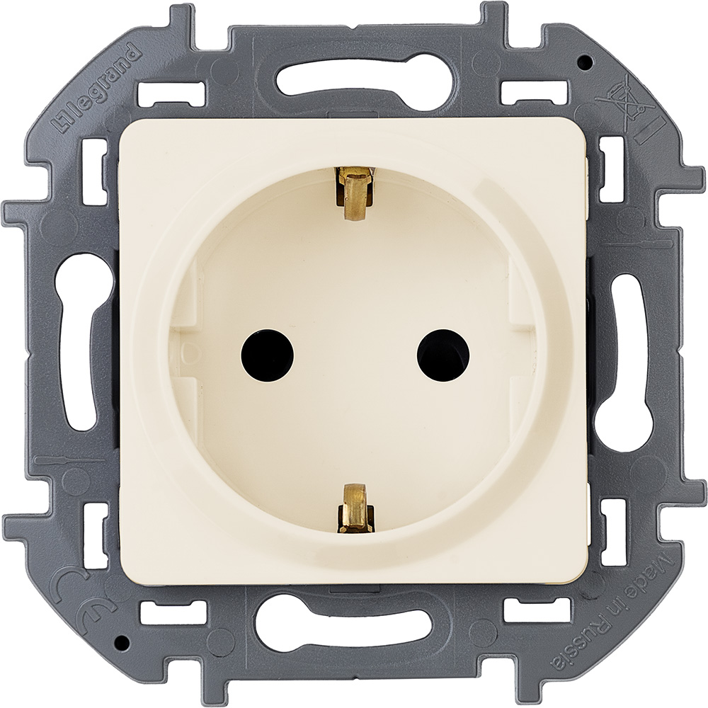Розетка Legrand INSPIRIA 2К+З немецкий стандарт 16 А 250 В~ слоновая кость