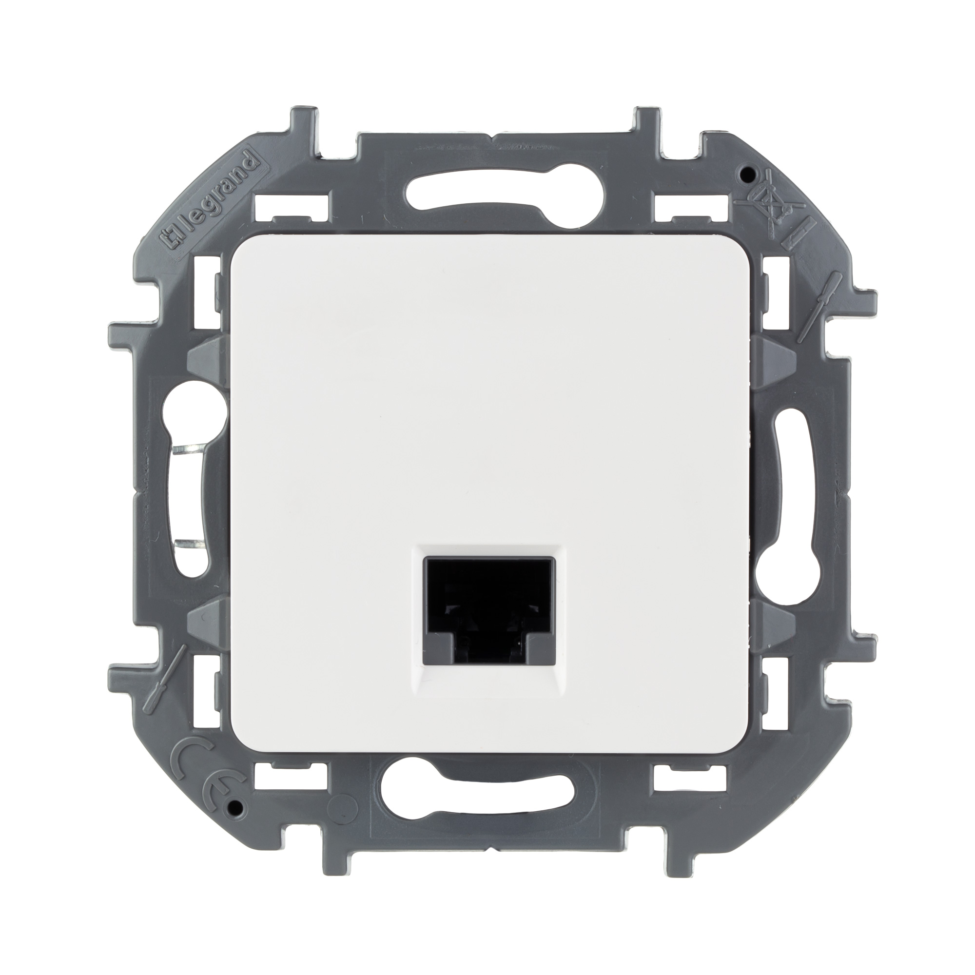 Розетка информационная RJ 45 Legrand INSPIRIA категория 5e UTP белый купить с доставкой по РФ