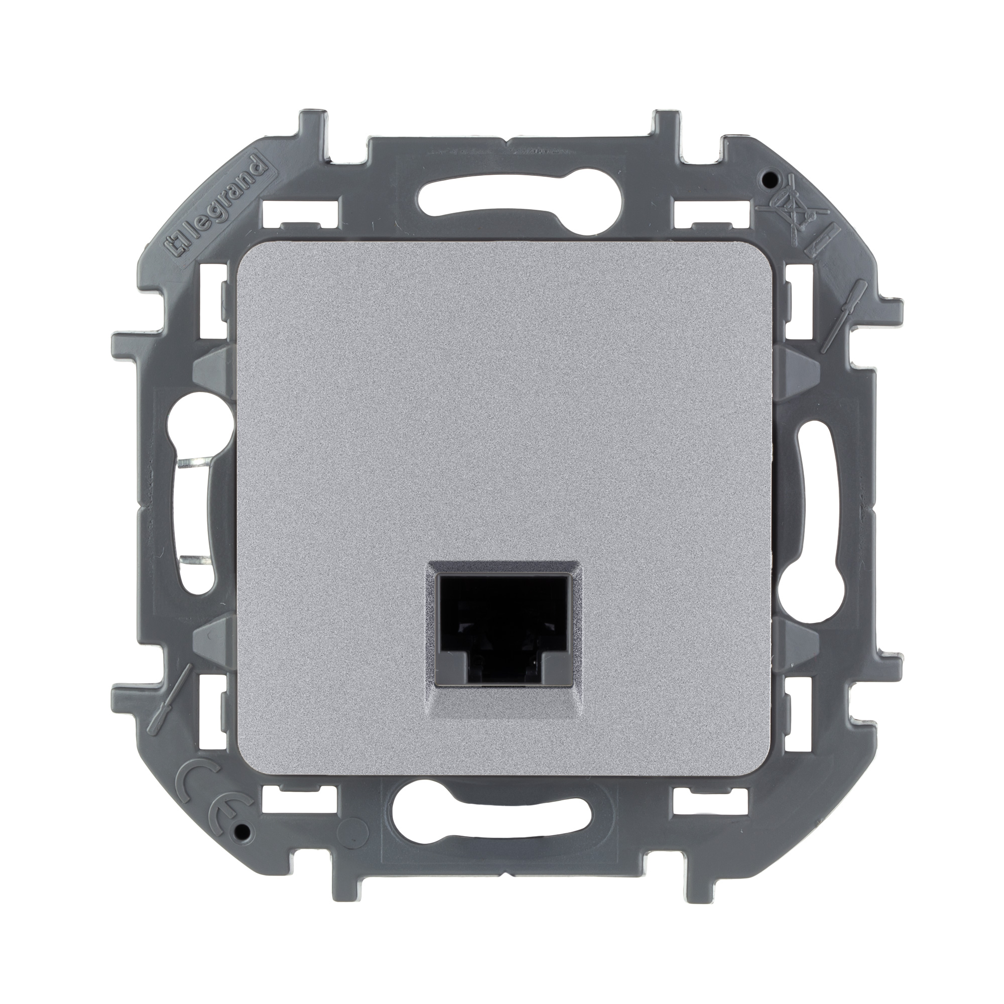Розетка информационная RJ 45 Legrand INSPIRIA категория 5e UTP алюминий