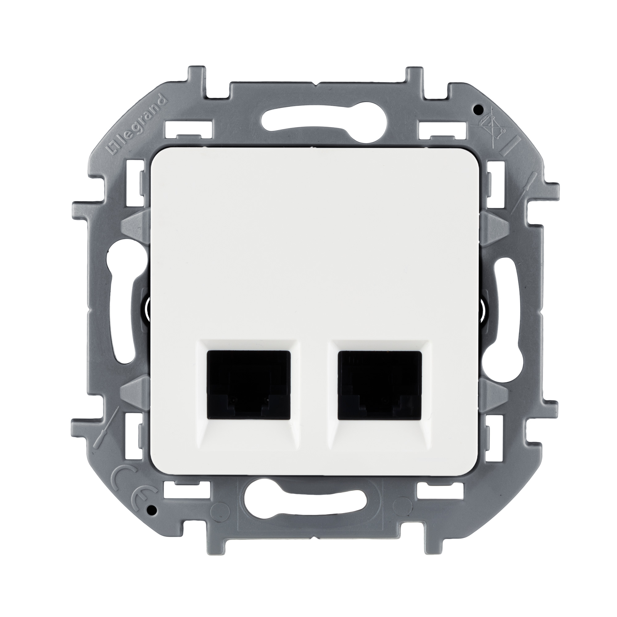 Розетка информационная Legrand INSPIRIA 2хRJ45 - кат.5e UTP белый