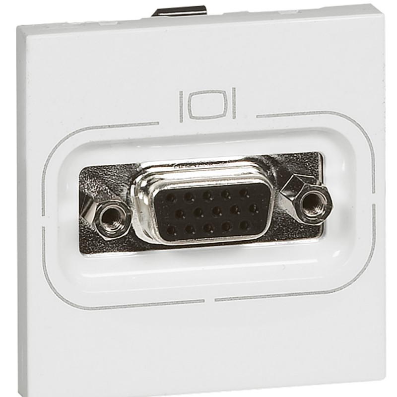 Видеорозетка Legrand Mosaic HD15, белый купить с доставкой по РФ