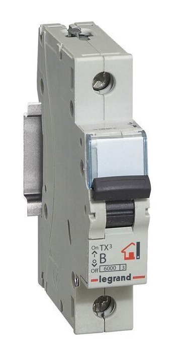 Выключатель автоматический однополюсный Legrand 32А B TX3 6kA/10kA