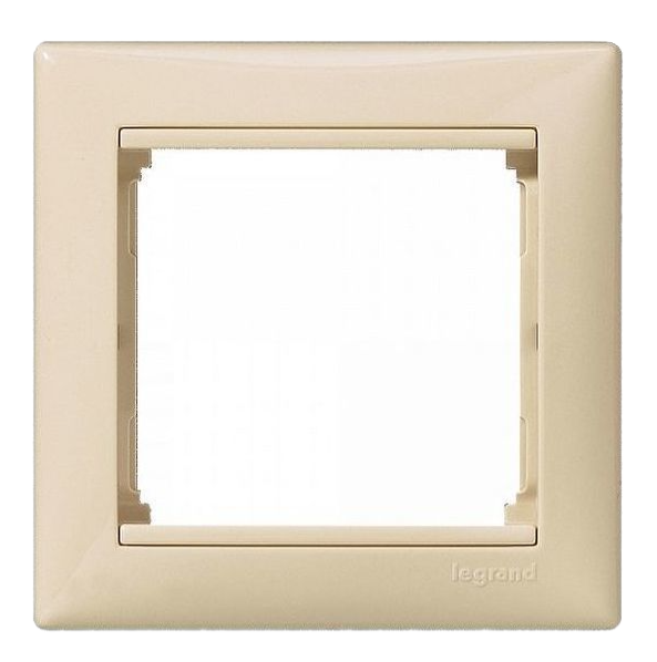 Рамка Legrand VALENA DIY 1 пост горизонтальная кремово-белая