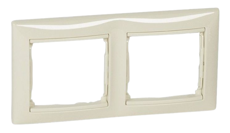 Рамка VALENA DIY 2 поста горизонтальная бежевая