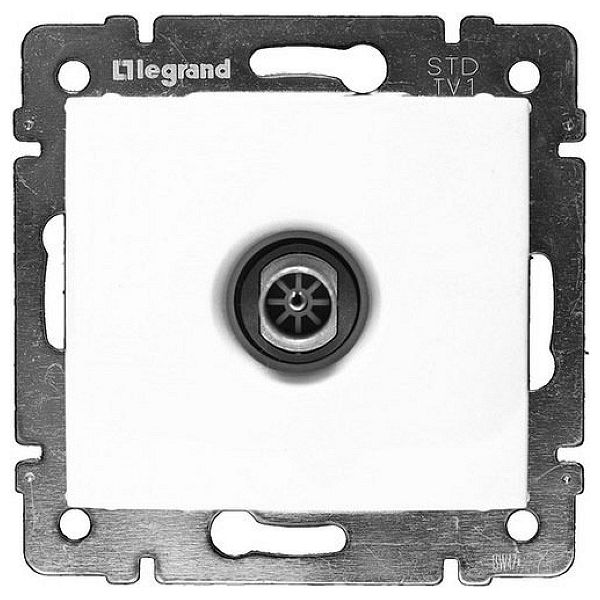Розетка TV Legrand DIY Valena единственная 1,5 дБ белый купить с доставкой по РФ