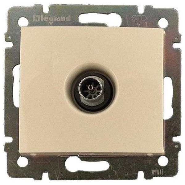 Розетка TV Legrand DIY Valena единственная 1,5 дБ крем