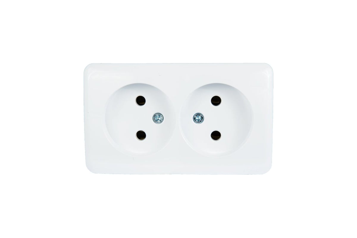Розетка Lezard Viola без заземления белая 751-0200-128 16А IP20