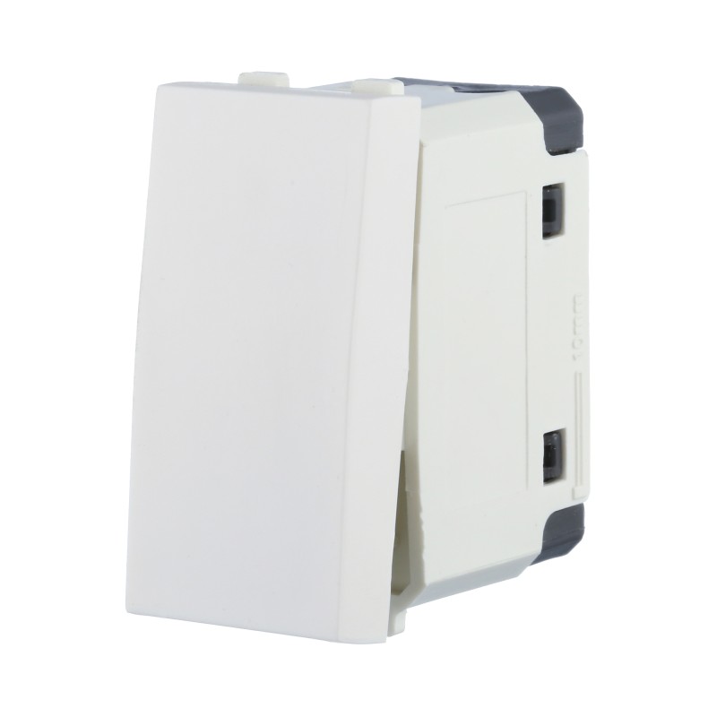 Переключатель LK Studio LK45 с двух мест 45х22,5мм (схема 6) 16 A, 250 B (белый) купить с доставкой по РФ