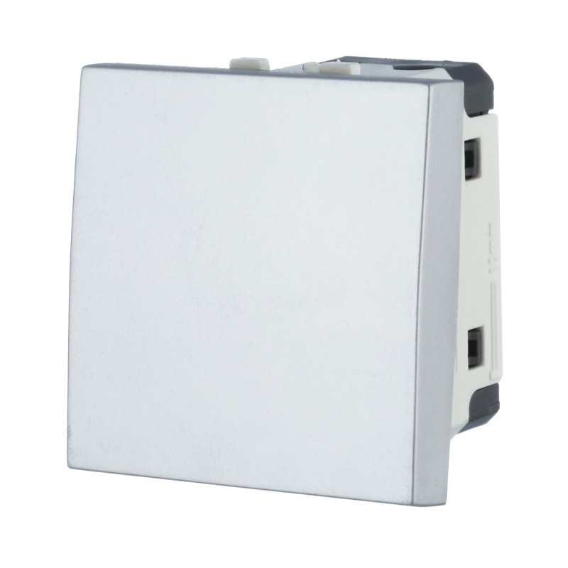 Переключатель LK Studio LK45 с двух мест 45х45мм (схема 6) 16 A, 250 B (серебристый металлик) купить с доставкой по РФ