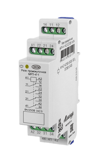Реле промежуточное Меандр МРП-4-1 ACDC230В УХЛ4