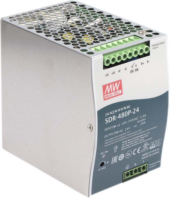Блок питания MeanWell SDR-480P-24