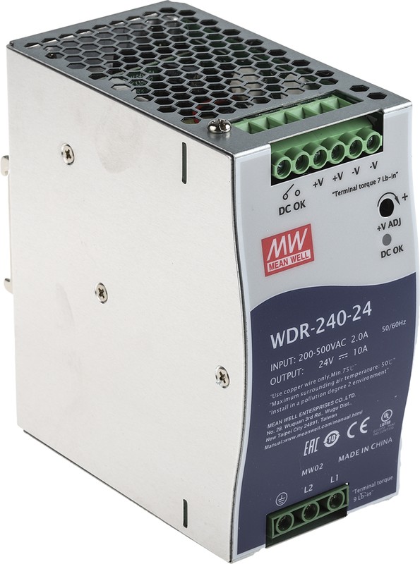 Блок питания MeanWell WDR-240-24