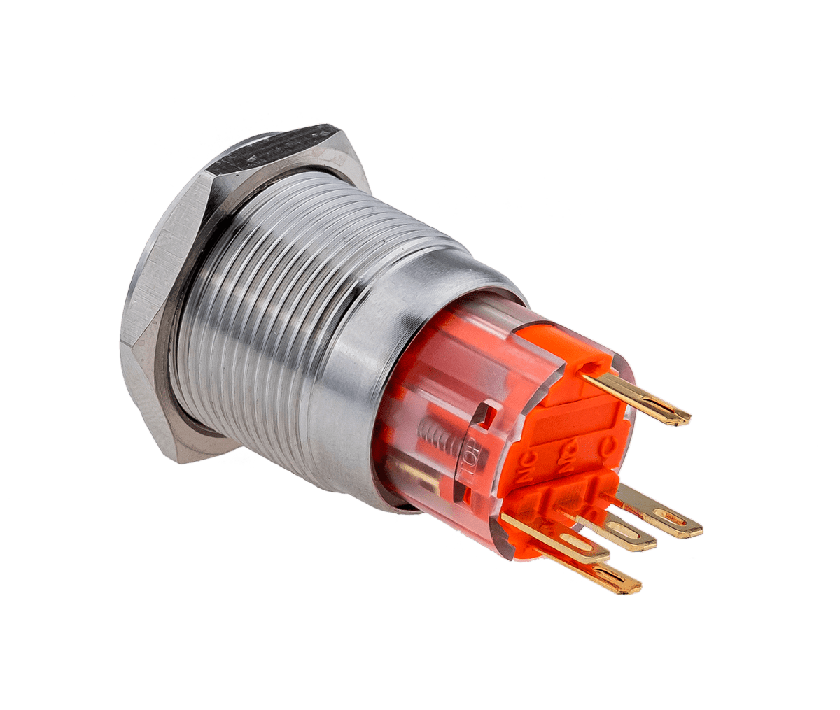 Кнопка с подсветкой Meyertec MT67-R220B11 синяя с возвратом заказать со складов по всей России