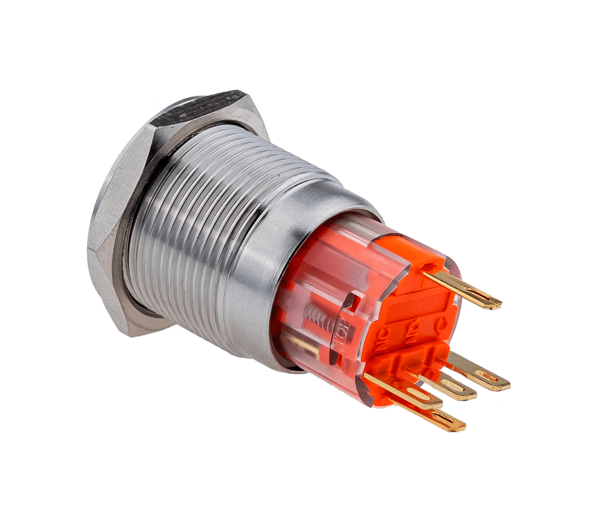 Кнопка с подсветкой Meyertec MT67-R24G11 зеленая с возвратом заказать со складов по всей России