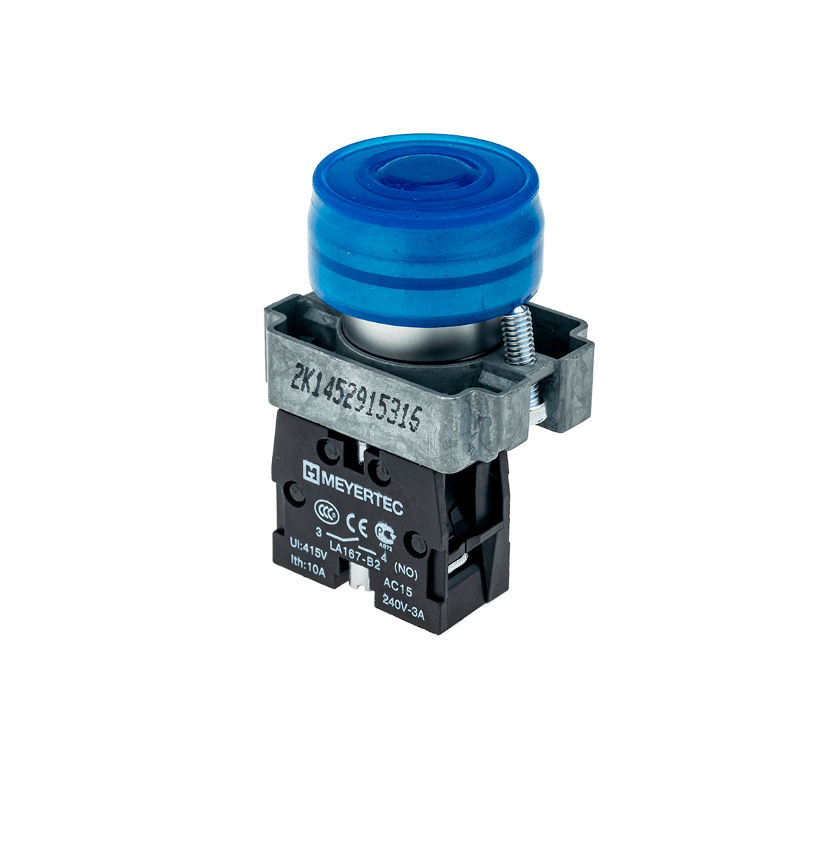 Кнопка в кожухе Meyertec MTB2-BPZ116 синяя купить с доставкой по РФ