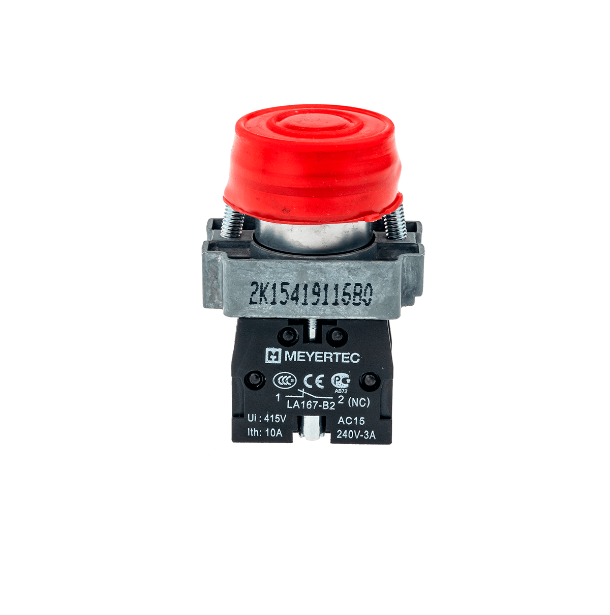 Кнопка в кожухе Meyertec MTB2-BPZ124 красная купить с доставкой по РФ