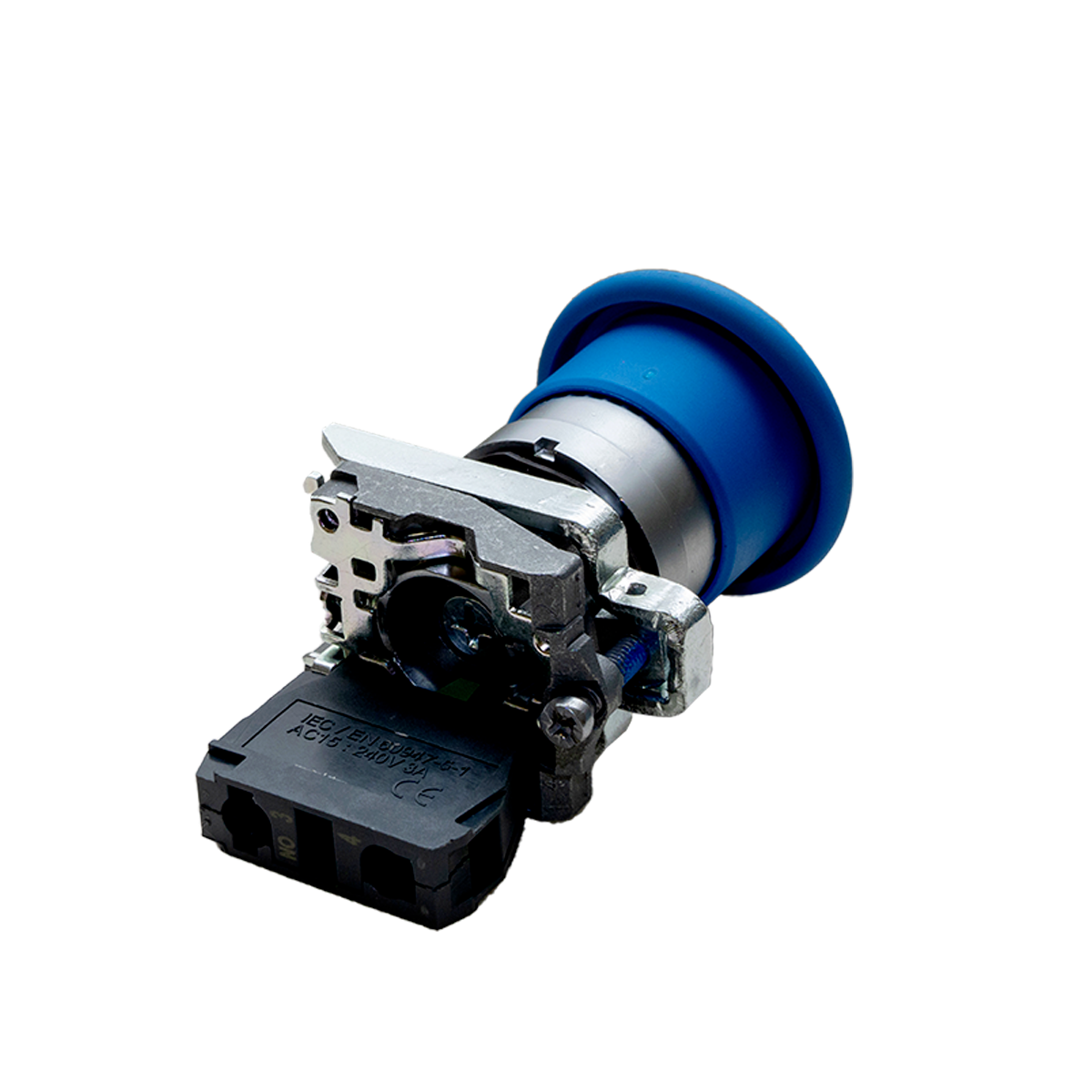 Кнопка грибовидная синяя Meyertec MTB4-BC61 пружинный возврат заказать со складов по всей России