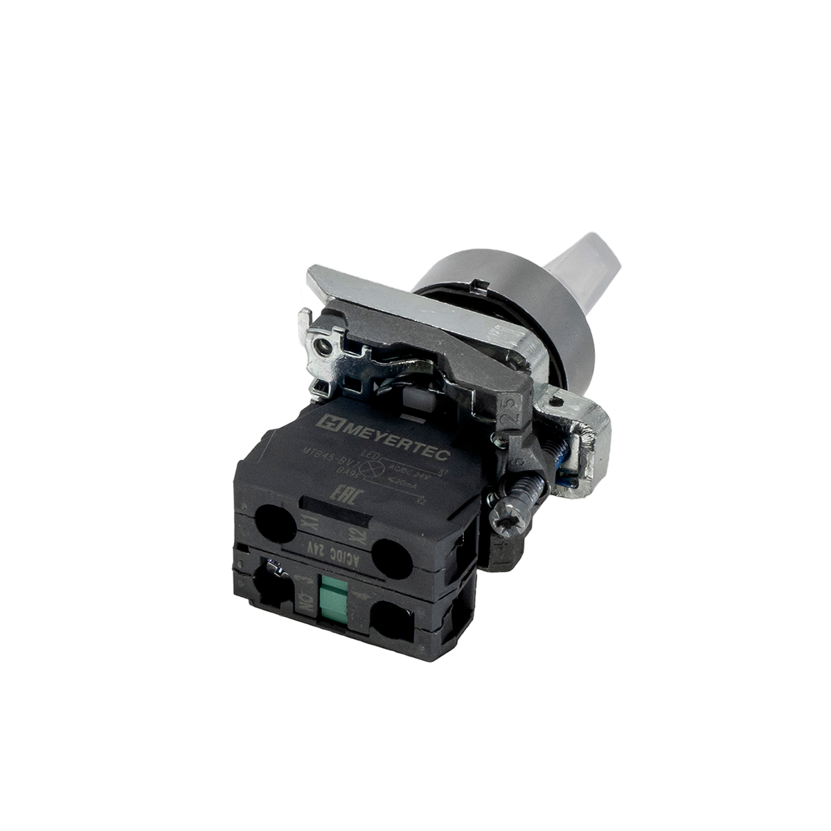 Переключатель Meyertec MTB4-BK21711 на 2 положения с фиксацией и подсветкой белый заказать со складов по всей России
