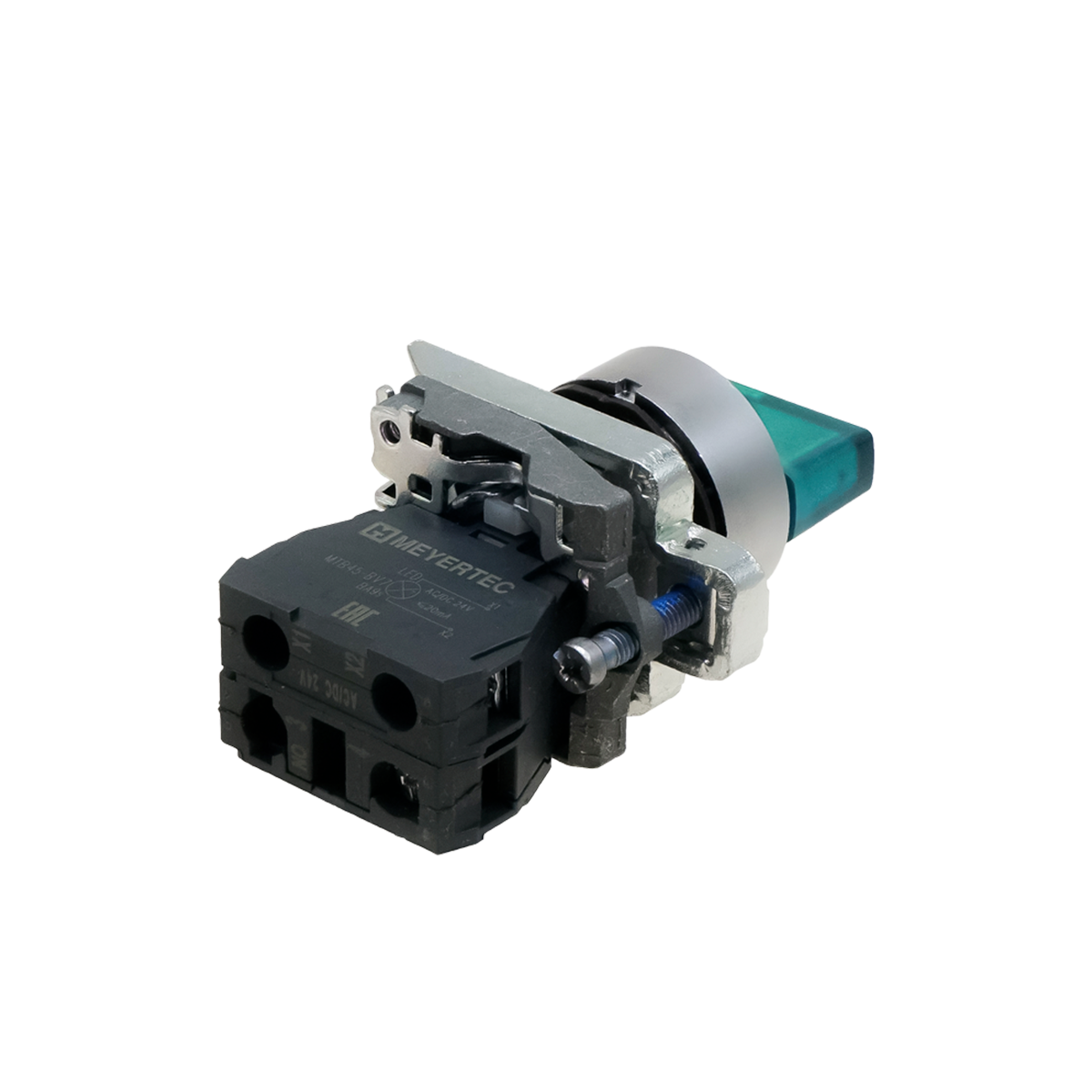 Переключатель Meyertec MTB4-BK33711 на 3 положения с фиксацией и подсветкой зеленый заказать со складов по всей России