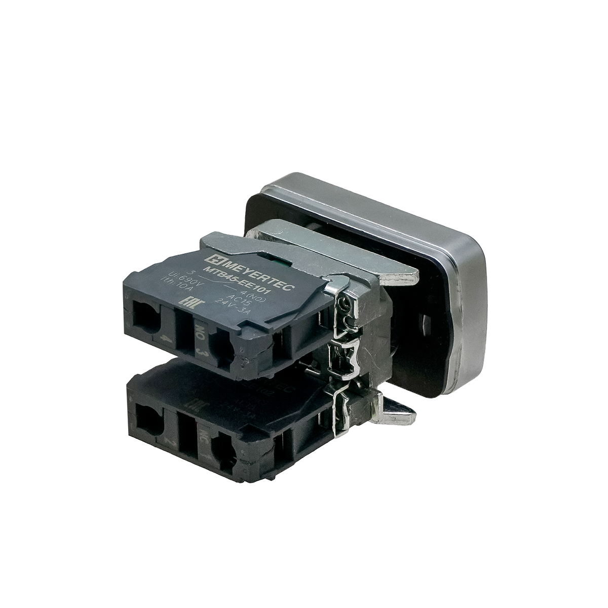 Кнопка двойная плоская Meyertec MTB4-BL8325 красная/зеленая маркировка "I+O" заказать со складов по всей России