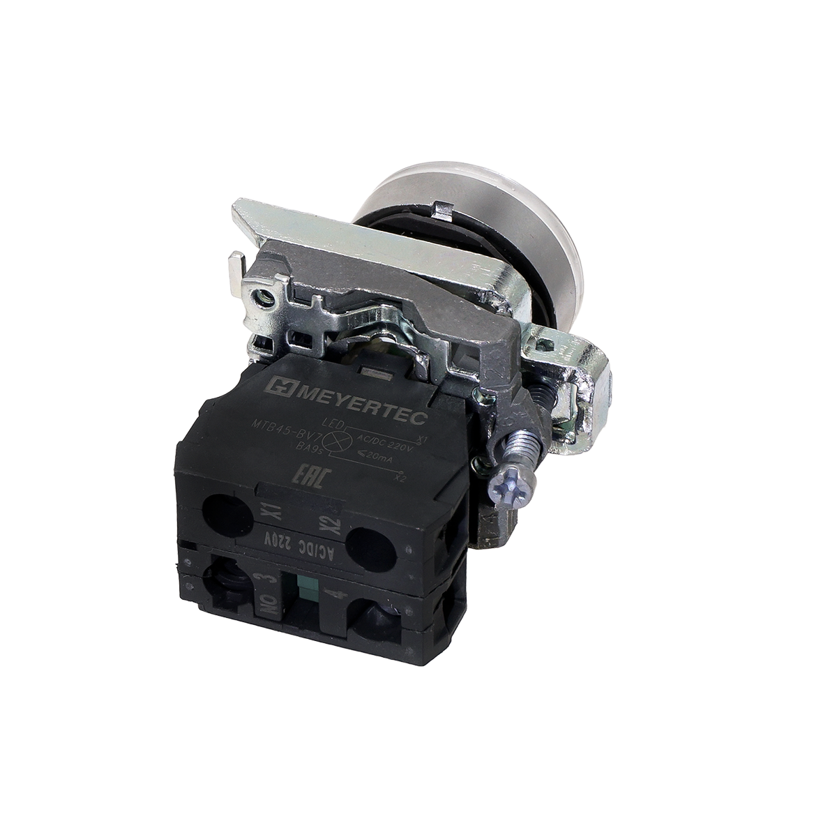 Кнопка белая с подсветкой Meyertec MTB4-BW31713 заказать со складов по всей России
