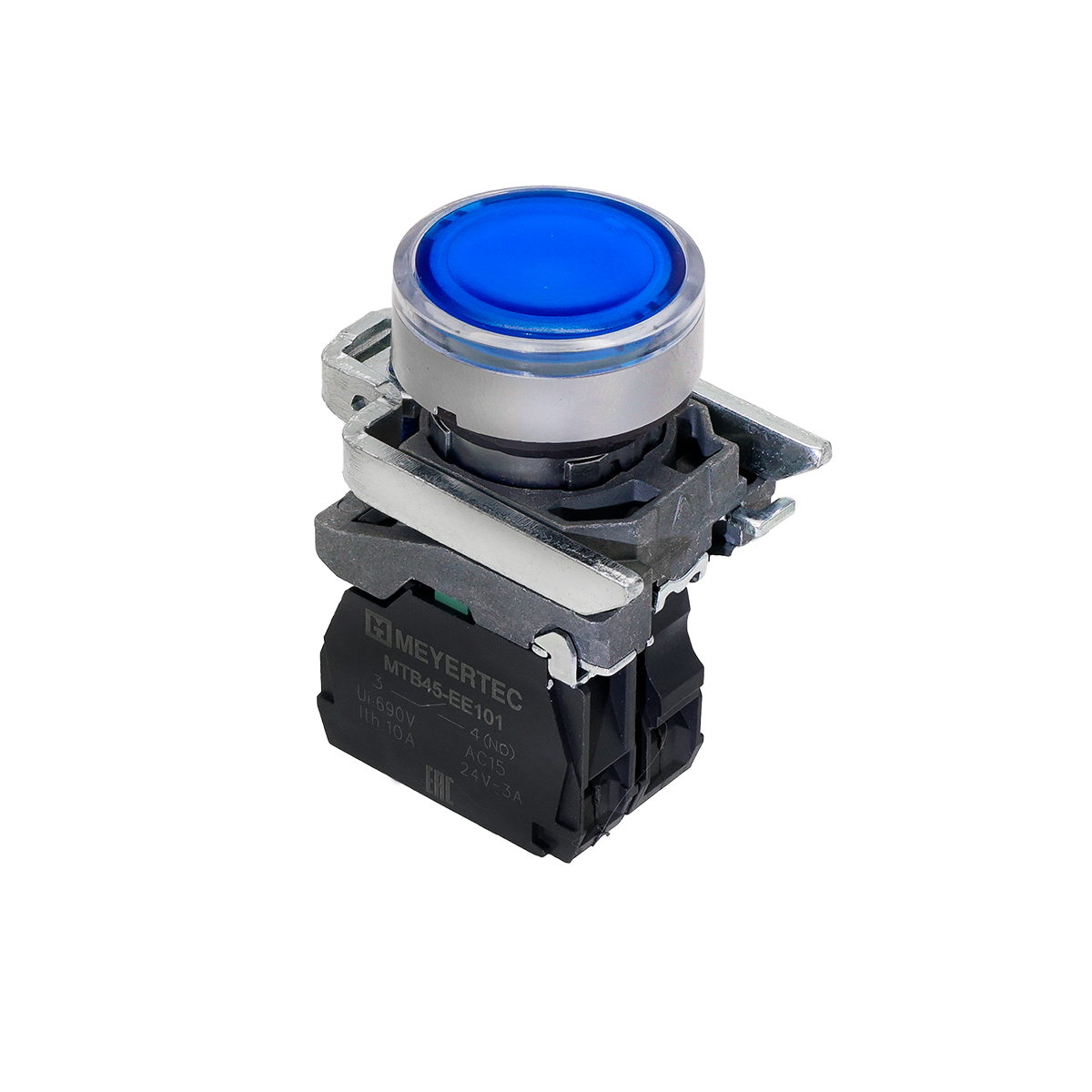 Кнопка синяя с подсветкой Meyertec MTB4-BW36713 купить с доставкой по РФ