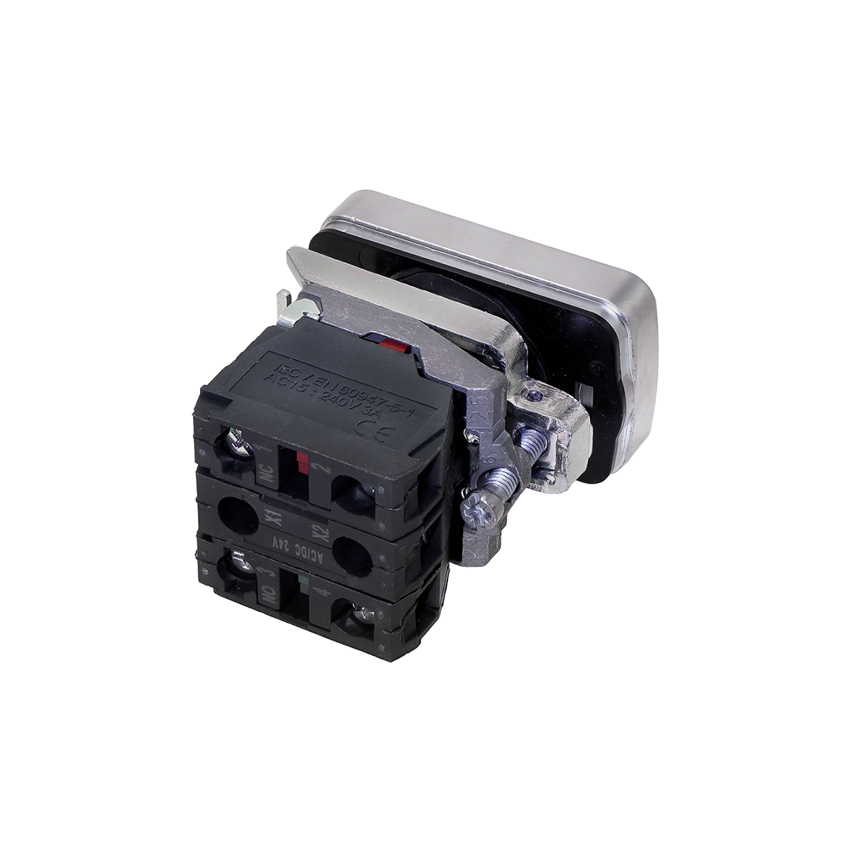 Кнопка двойная Meyertec MTB4-BW83751 плоская с подсветкой красная/зеленая маркировка "I+O" заказать со складов по всей России