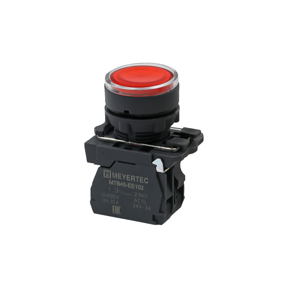 Кнопка красная с подсветкой Meyertec MTB5-AW34723 купить с доставкой по РФ