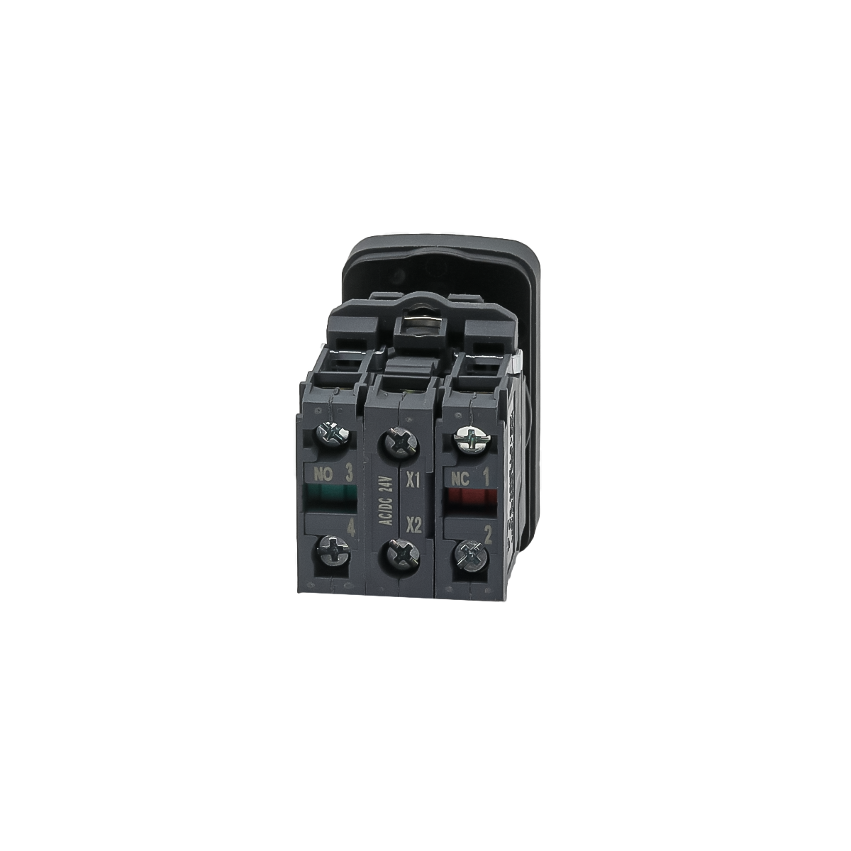 Кнопка двойная плоская с подсветкой Meyertec MTB5-AW83751 красная/зеленая, маркировка "I+O" заказать со складов по всей России
