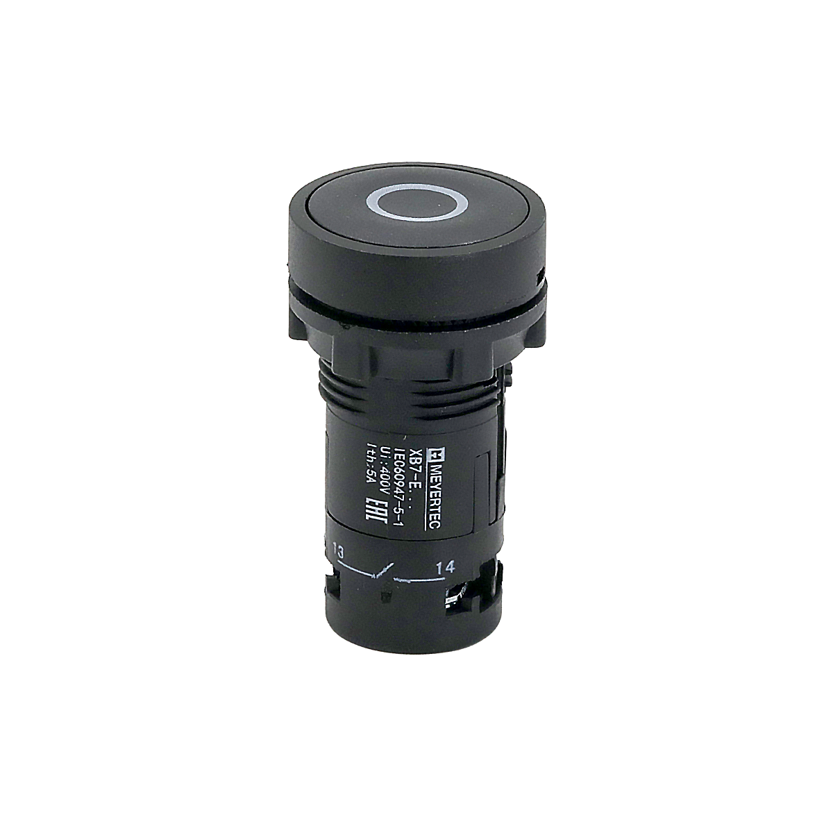 Кнопка плоская черная Meyertec MTB7-EA21881 маркировка "O" купить с доставкой по РФ