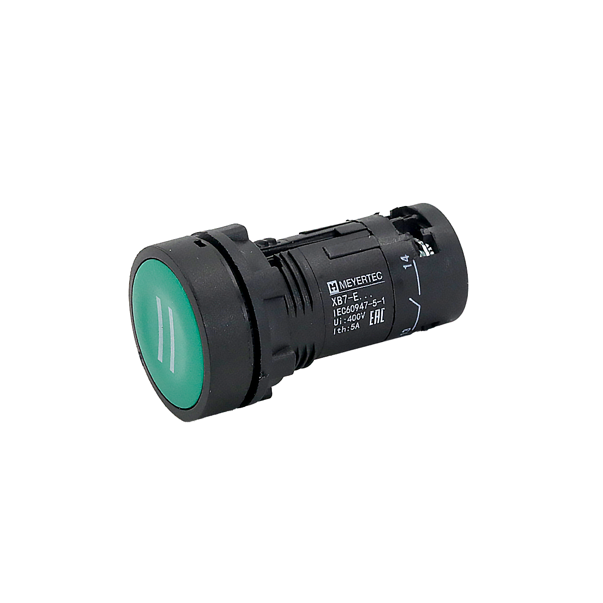Кнопка плоская зеленая Meyertec MTB7-EA31541 маркировка "II" заказать со складов по всей России